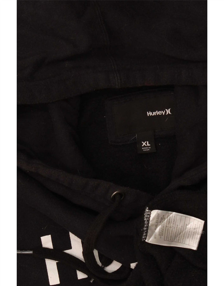 Hurley Herren Graphic Hoodie Pullover XL Schwarz Polyester