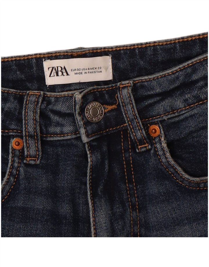 Zara Damen Bootcut Jeans EU 32 2XS W22 L25 Blau