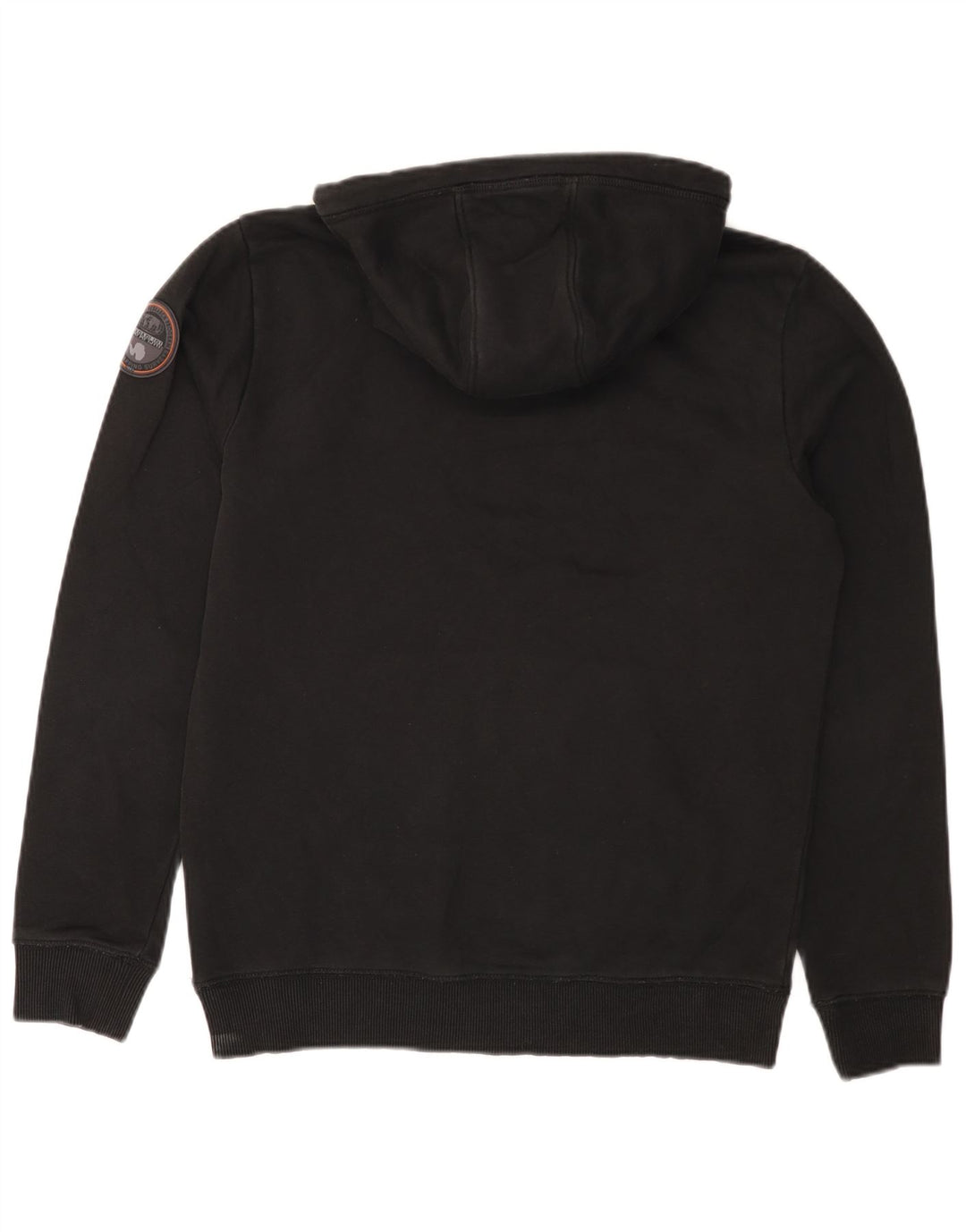 NAPAPIJRI Herren Geographic Graphic Kapuzenpullover, Größe S, Schwarz, Baumwolle