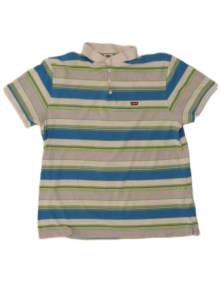 Levi's Herren-Poloshirt, groß, mehrfarbig, gestreift, Baumwolle