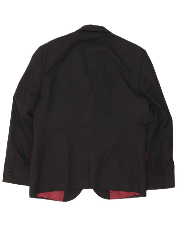Marks & Spencer Herren-Blazer mit maßgeschneiderter Passform, 2 Knöpfe, Gr. 42, Schwarz