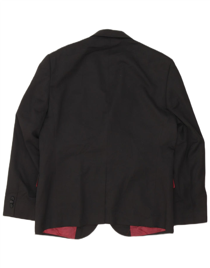 Marks & Spencer Herren-Blazer mit maßgeschneiderter Passform, 2 Knöpfe, Gr. 42, Schwarz