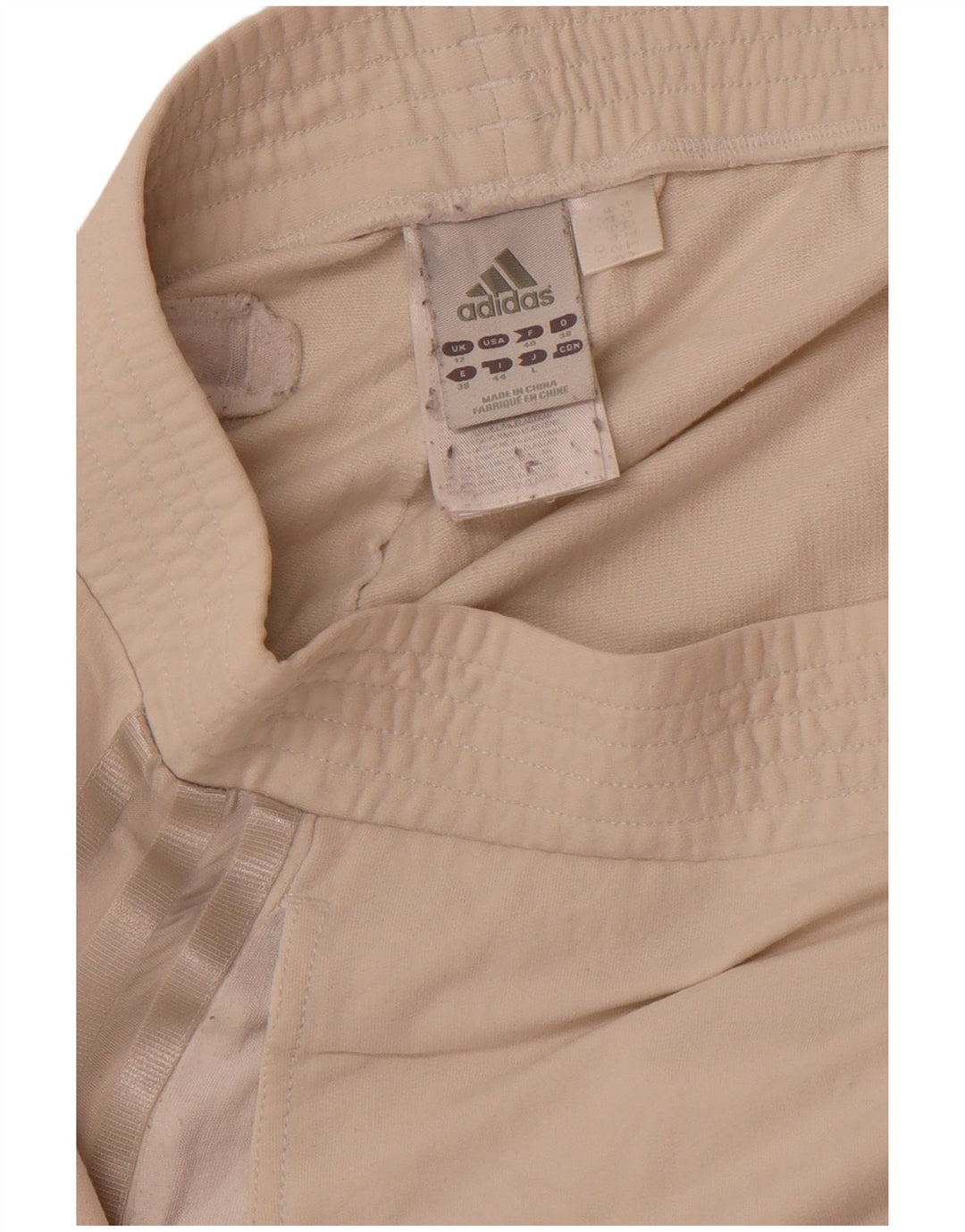 Adidas Damen Trainingshose Jogger UK 12 Mittelbeige Baumwolle