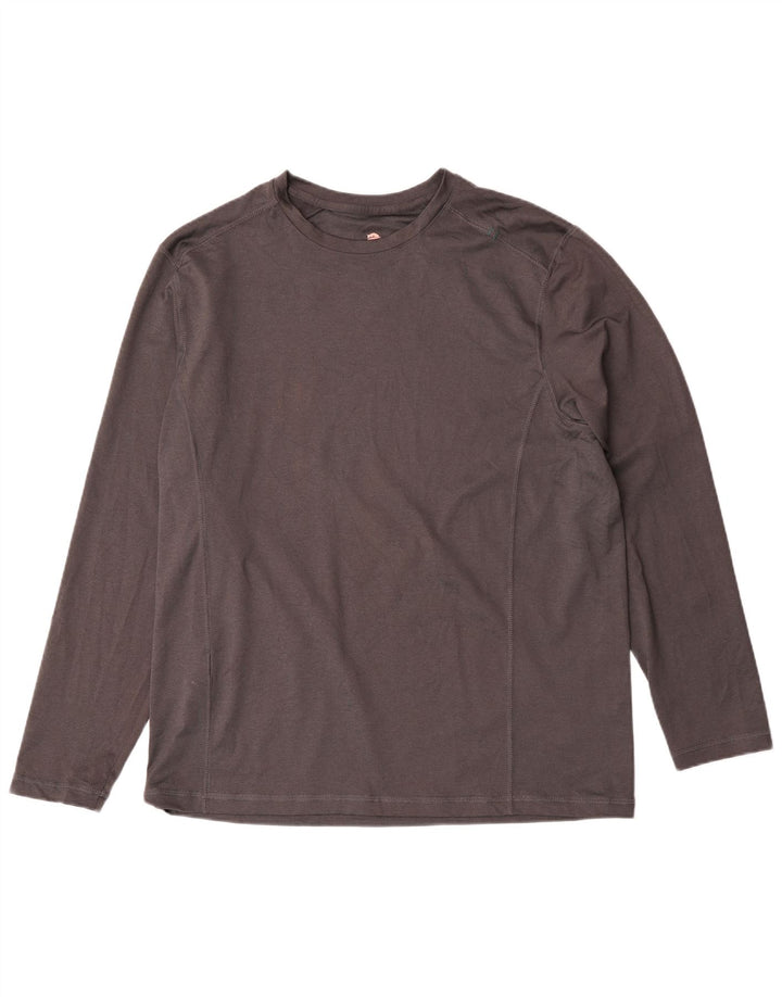 Tommy Bahama Herren-Oberteil, langärmelig, mittelgrau, Polyester