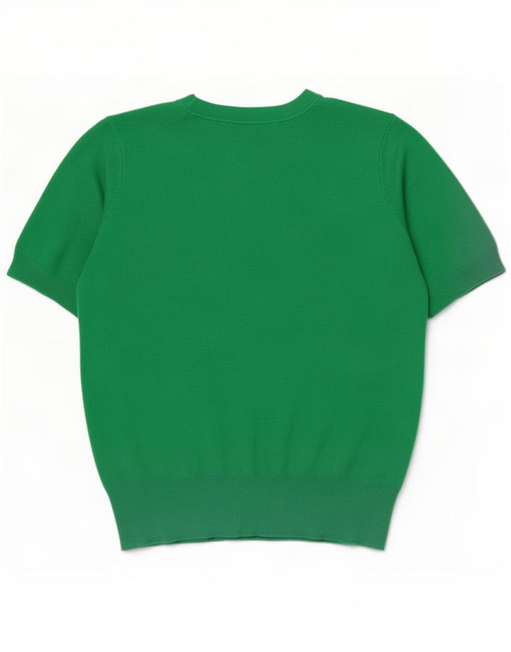 Zara Damen Bluse Top UK 12 Mittelgrün