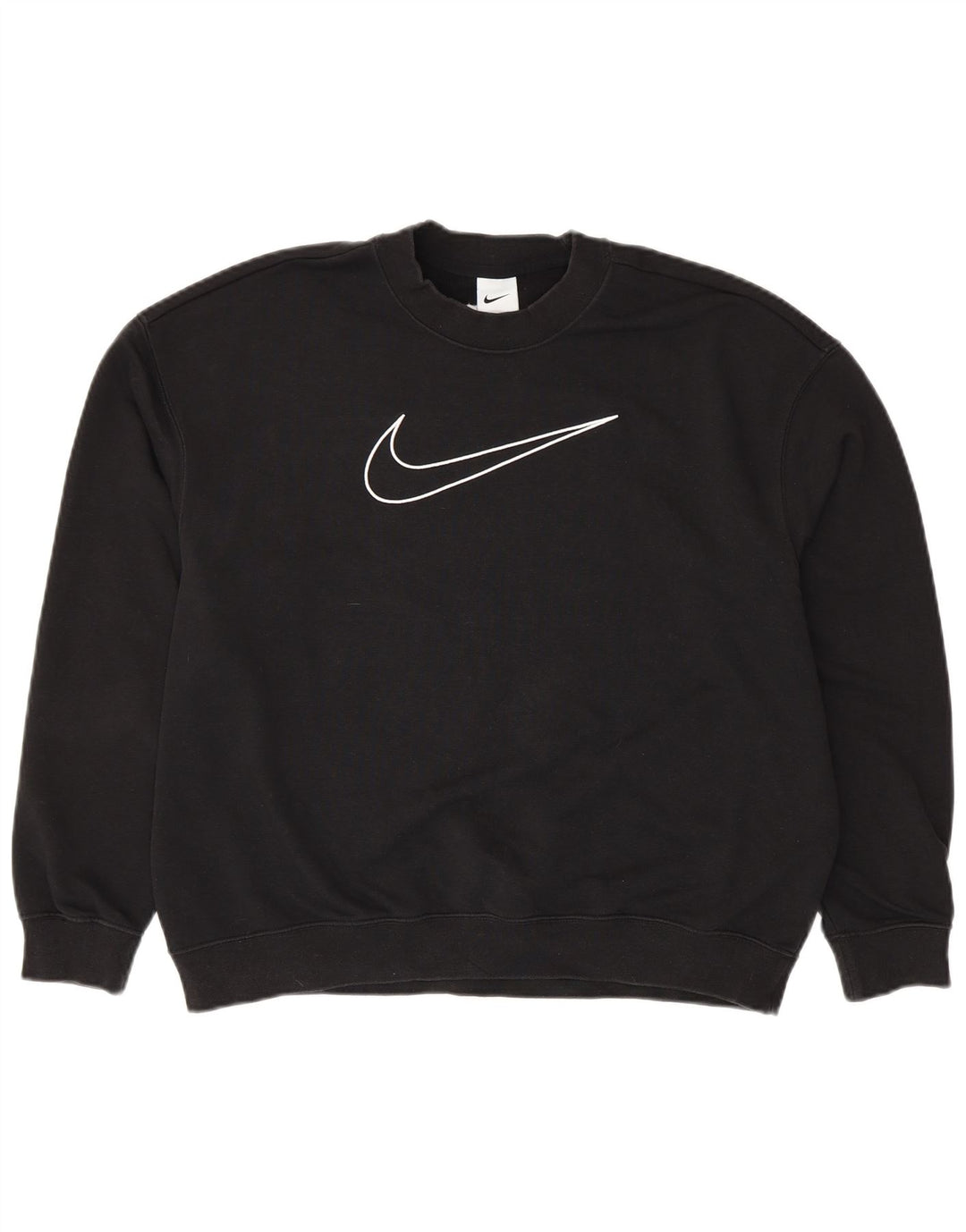 NIKE Herren Dri Fit Loose Fit Grafik-Sweatshirtpullover, Größe S, Schwarz