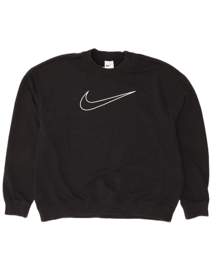 NIKE Herren Dri Fit Loose Fit Grafik-Sweatshirtpullover, Größe S, Schwarz