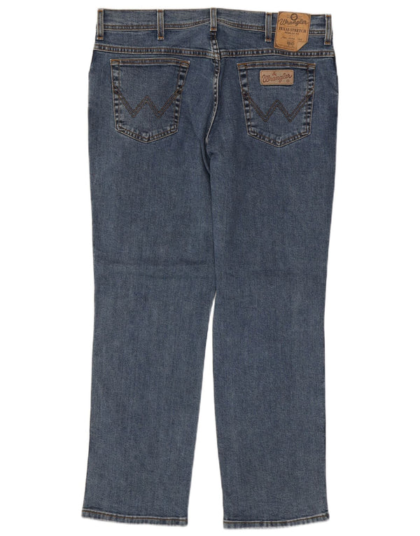 Wrangler Herren Straight Jeans W38 L30 Blaue Baumwolle