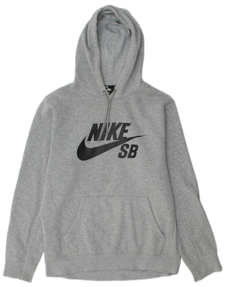 Nike Herren-Kapuzenpullover mit Grafik, mittelgraue Baumwolle