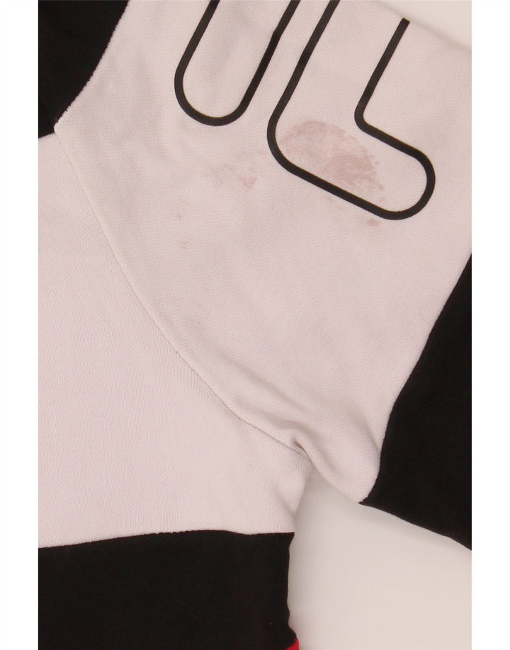 FILA Herren-Sweatshirt mit Grafik, klein, mehrfarbig, Colourblock-Baumwolle