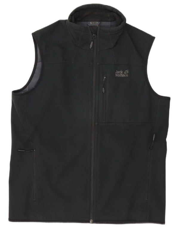 Jack Wolfskin Herren Weste UK 40 Large Schwarz Polyester