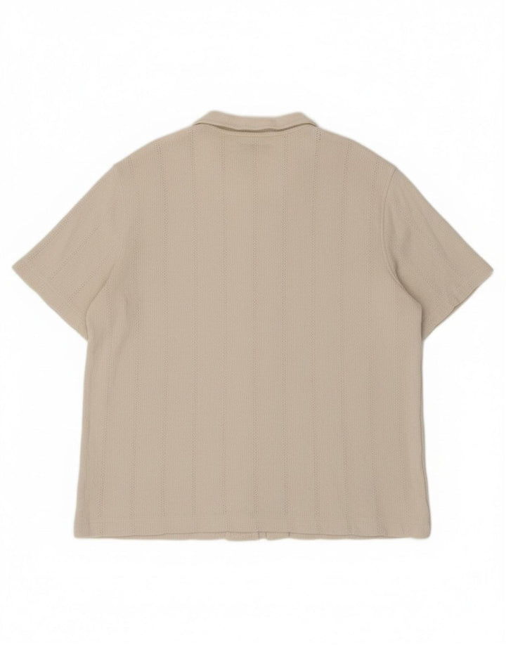 Marks & Spencer Herren-Kurzarmhemd 2XL aus weißer Baumwolle