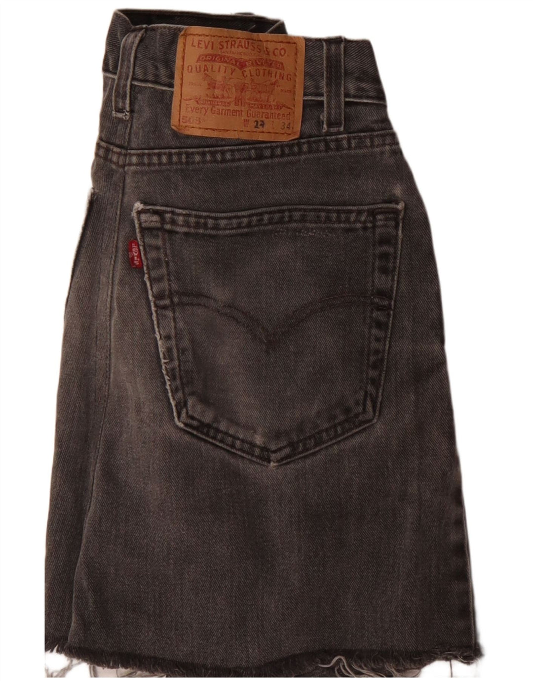 Levi's Damen 503 Jeansrock W24 XS Grau