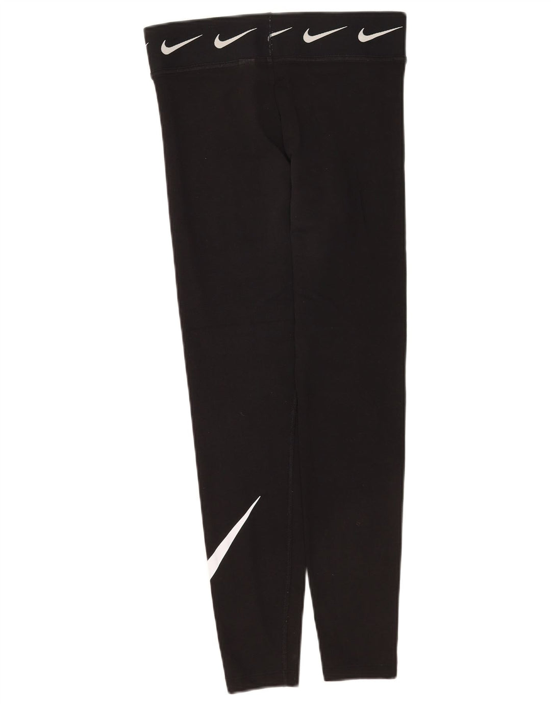 Nike Womens Graphic Leggings UK 8 Small Schwarz Baumwolle