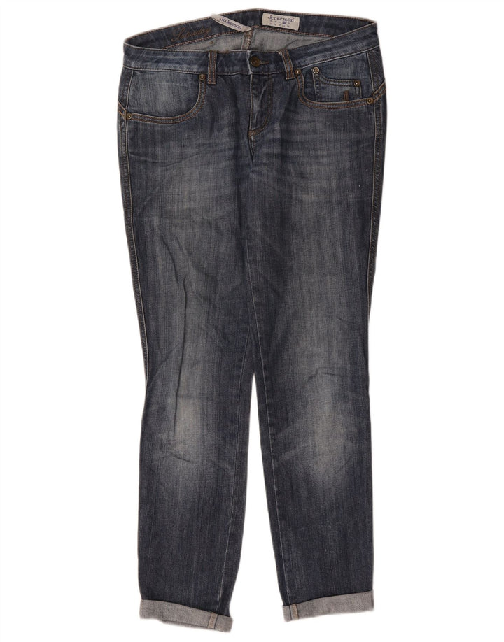 Jeckerson Damen Slim Jeans W28 L27 Blaue Baumwolle