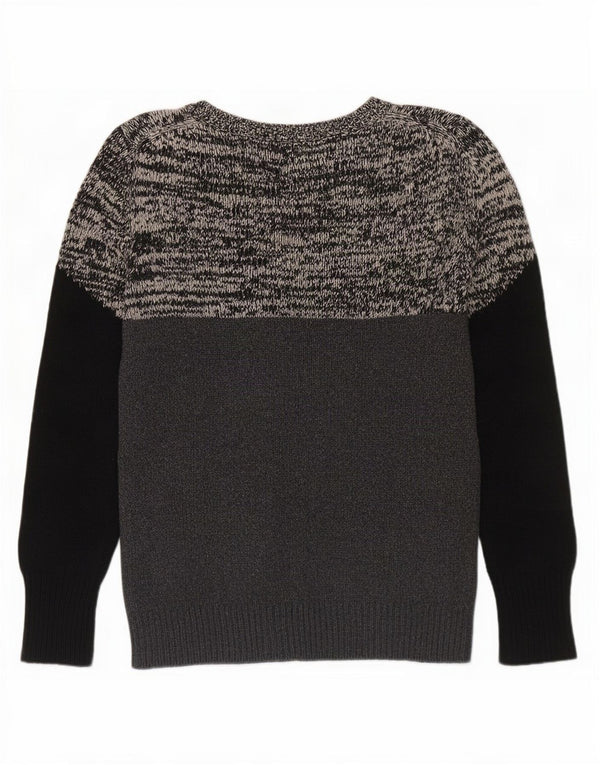 Hobbs Damen-Pullover mit grafischem U-Boot-Ausschnitt, Gr. 8, Schwarz, Farbblock