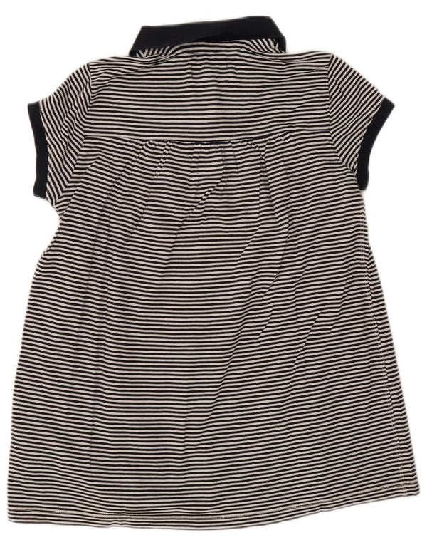 Polo Ralph Lauren Mädchenkleid, 6–7 Jahre, Größe S, Marineblau, Nadelstreifen, Baumwolle