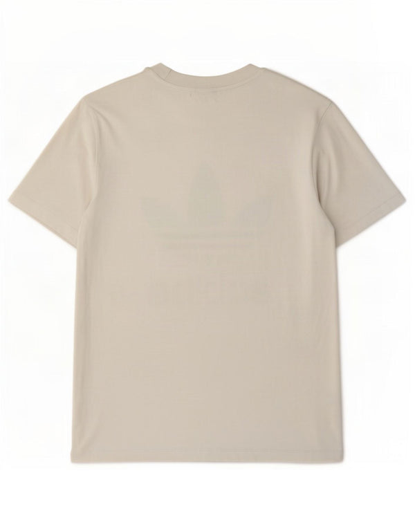 Adidas Damen Grafik T-Shirt Top UK 8 Small Weiße Baumwolle