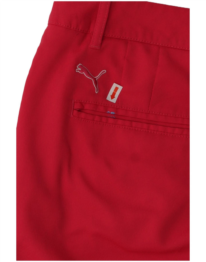 Puma Damen Chinoshorts UK 14 Large W34 Rosa Polyester