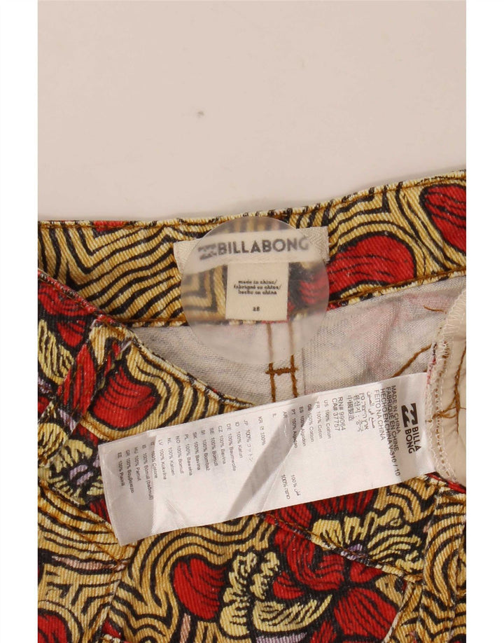 Billabong Womens Casual Shorts W28 Medium Mehrfarbige Blumenbaumwolle