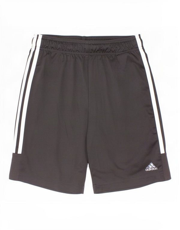 Adidas Jungen Aeroready Sportshorts 11–12 Jahre, schwarzes Polyester