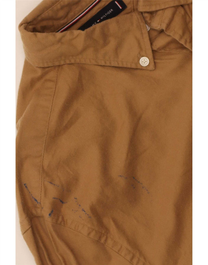 Tommy Hilfiger Herrenhemd XL Beige Baumwolle
