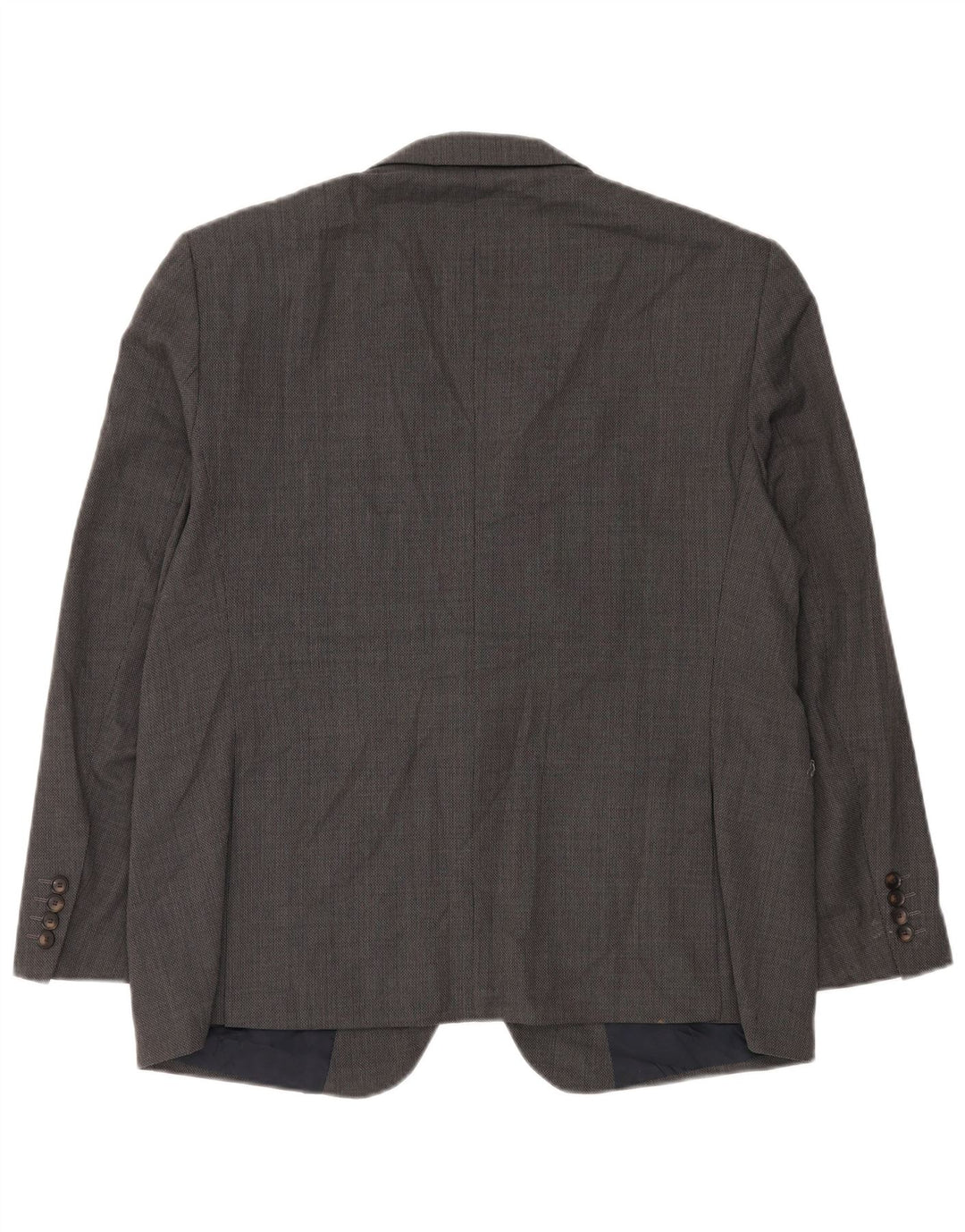 Marks & Spencer Herren-Blazer, kurz, mit 2 Knöpfen, UK 44, XL, graue Wolle