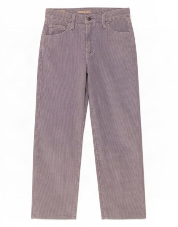 Levi's Damen Baggy Dad Wide Leg Cordhose W26 L25 Lila Baumwolle