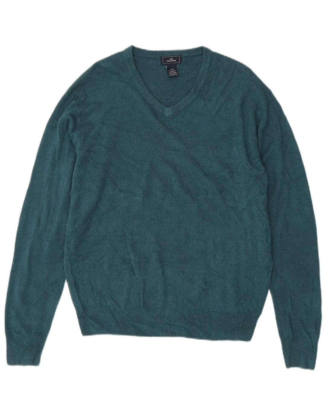 Dockers Herren-Pullover mit V-Ausschnitt, groß, Acryl, Blau
