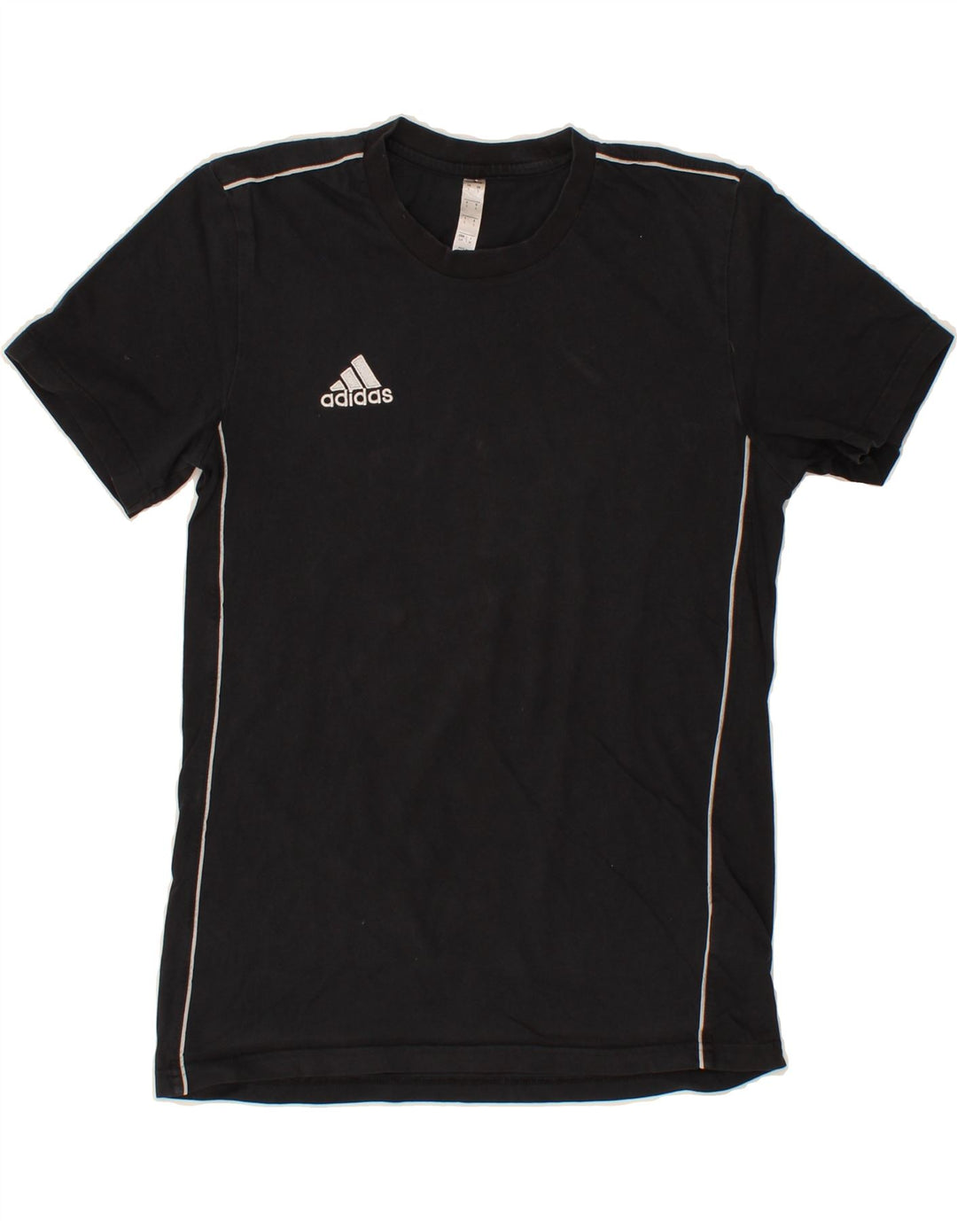ADIDAS Mens T-Shirt Top Small Black Cotton Vintage Adidas and Second-Hand Adidas from Messina Hembry 