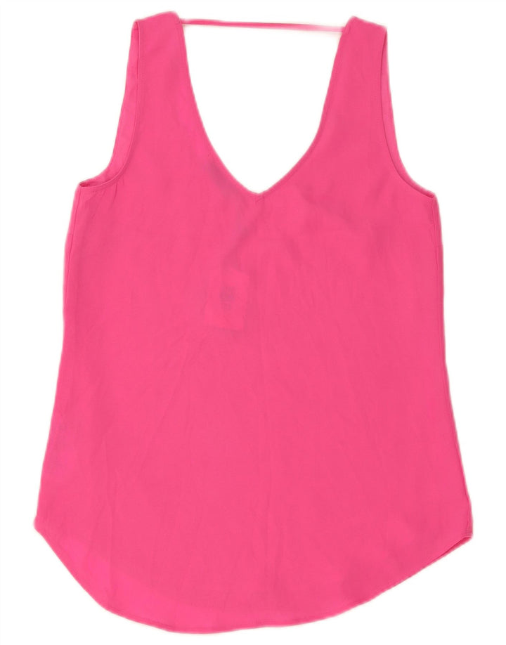Oasis Ärmelloses Damen-Blusenoberteil UK 8 Small Rosa Polyester