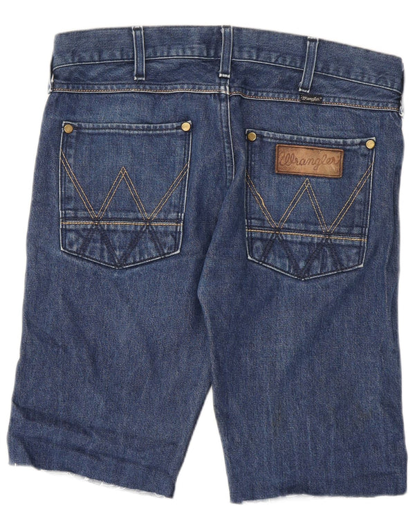 Wrangler Mens 4 RRB Denim Shorts W32 Medium Blue Cotton