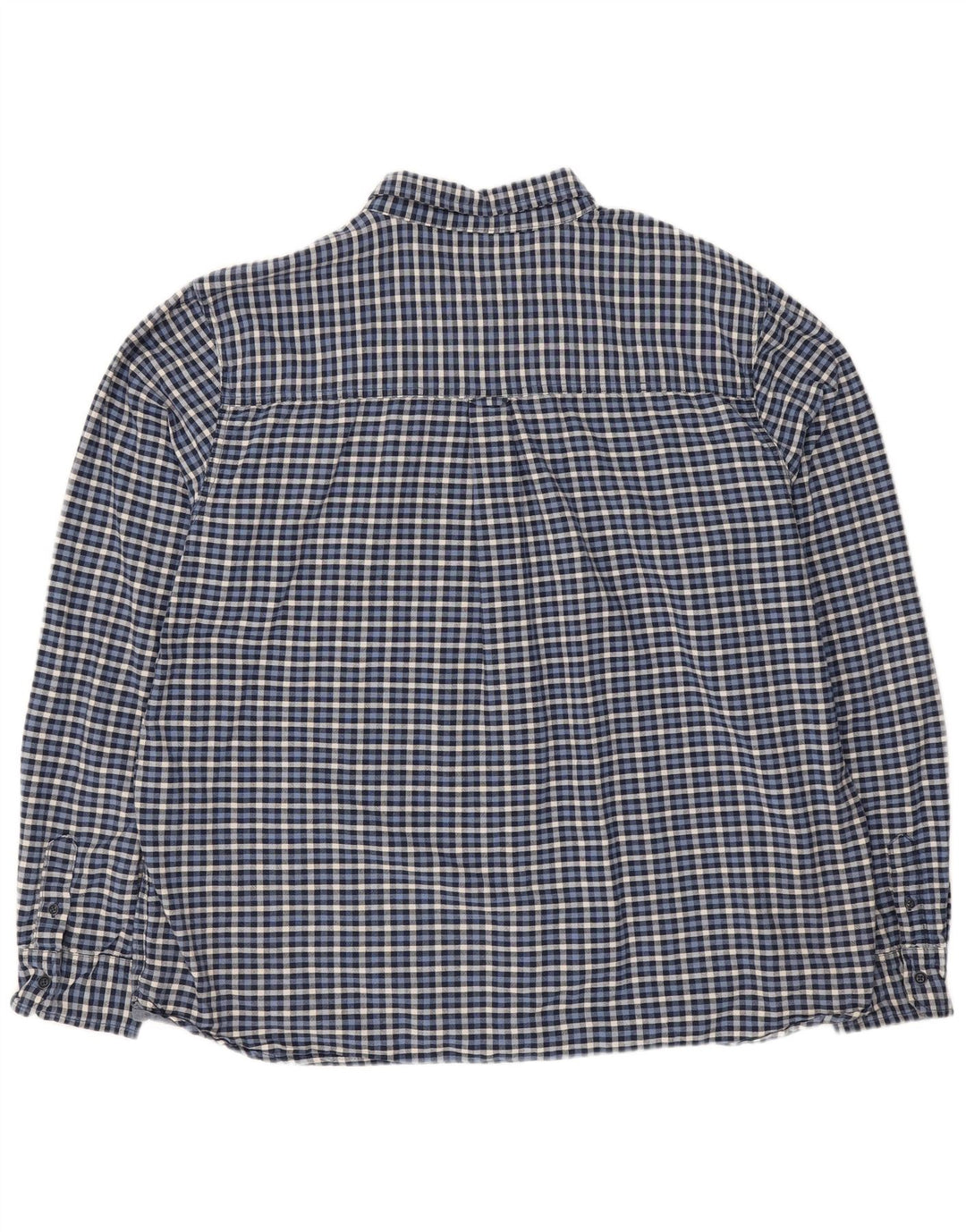 Mountain Warehouse Herren-Flanellhemd 3XL aus marineblauer Gingham-Baumwolle