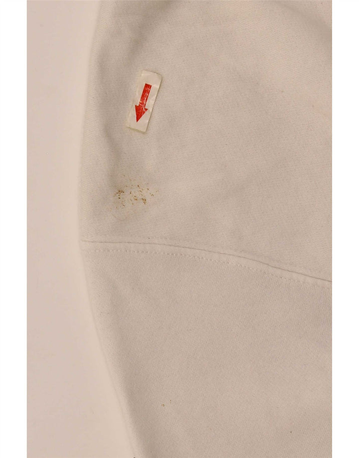 Nike Herren Loose Fit Sweatshirt Pullover XS Weiße Baumwolle