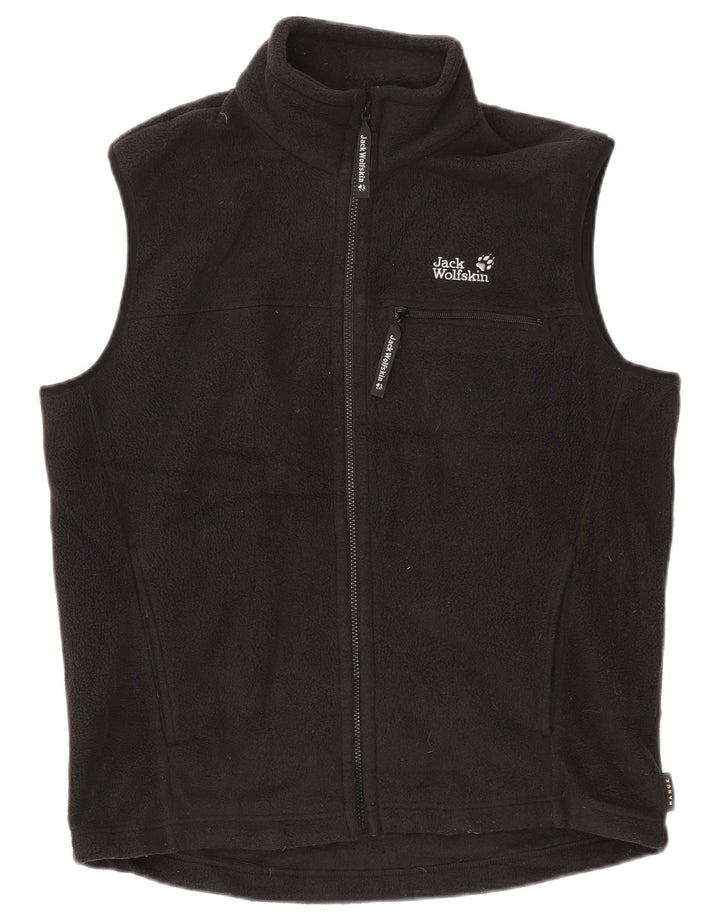 Jack Wolfskin Herren Fleeceweste UK 36/38 Mittelschwarzes Polyester