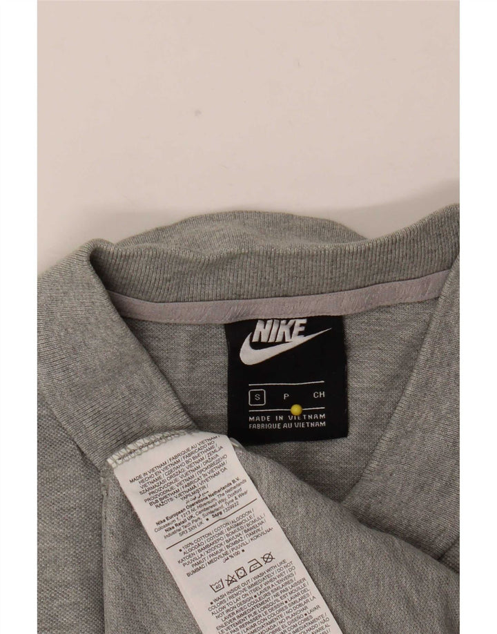 Nike Herren-Poloshirt, klein, graue Baumwolle