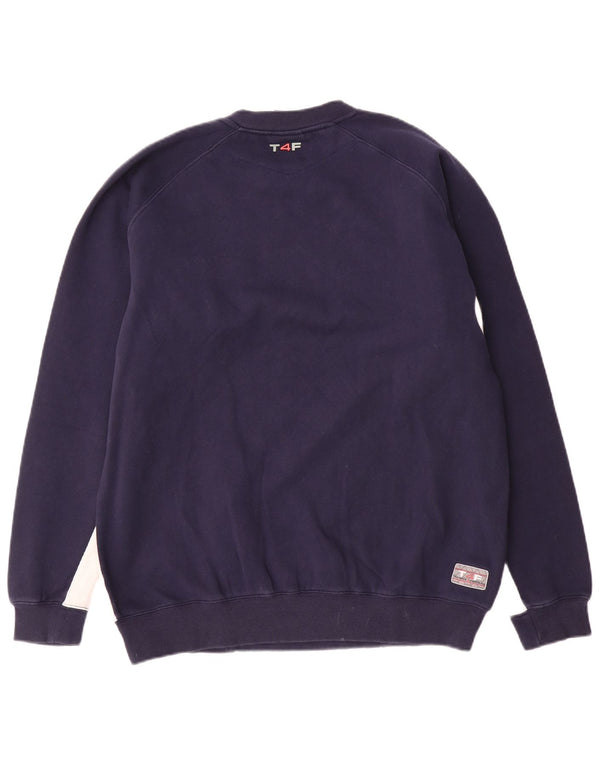 Umbro Herren-Sweatshirt mit Grafik, groß, Marineblau, Farbblock