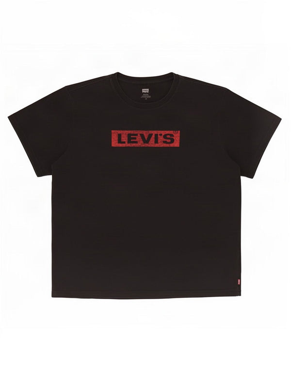 Levi's Herren Relaxed Graphic T-Shirt Top Large Schwarz Baumwolle