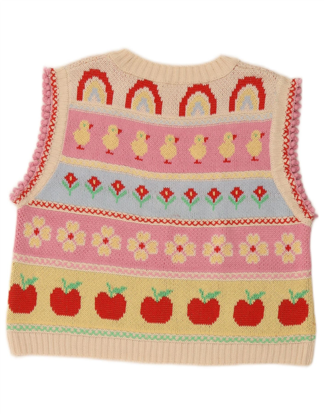 Zara Damen Grafik-Tanktop aus Baumwolle, Gr. 40, Größe M, mehrfarbig, gestreift
