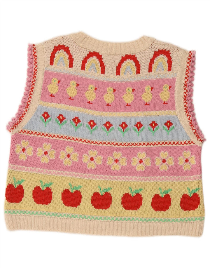 Zara Damen Grafik-Tanktop aus Baumwolle, Gr. 40, Größe M, mehrfarbig, gestreift