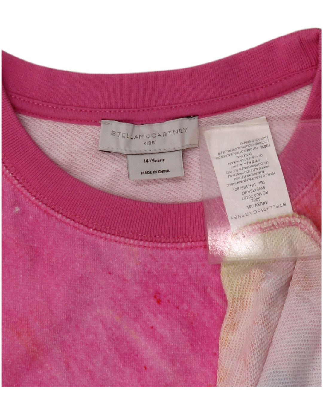 STELLA MCCARTNEY Mädchen-Sweatshirt-Pullover, 14–15 Jahre, mehrfarbig, Batikfärbung