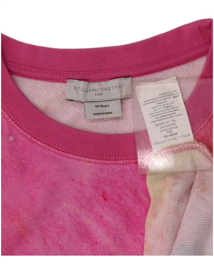 STELLA MCCARTNEY Mädchen-Sweatshirt-Pullover, 14–15 Jahre, mehrfarbig, Batikfärbung
