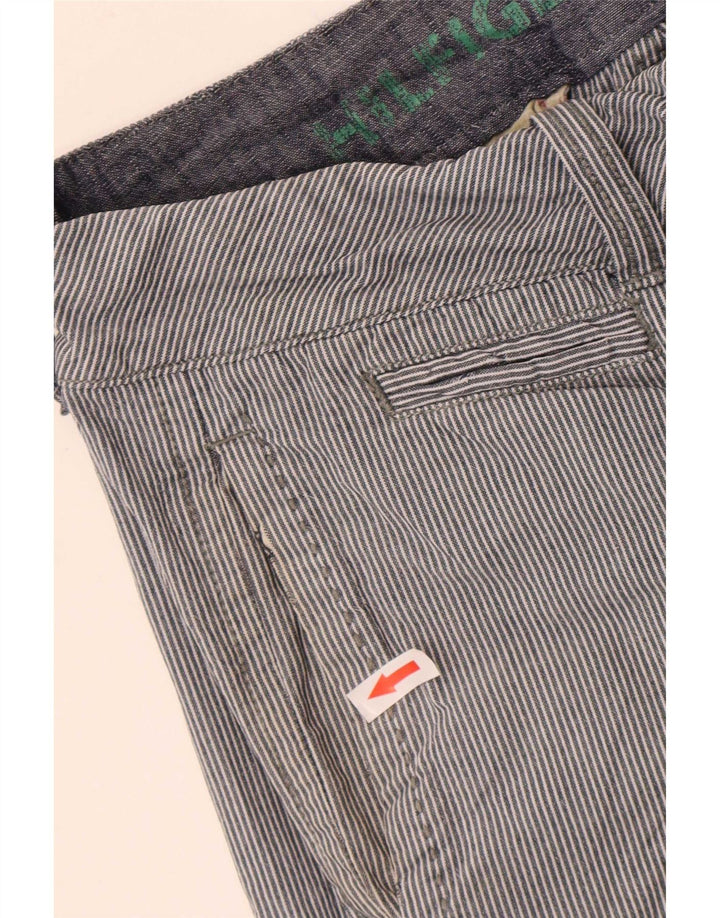 Tommy Hilfiger Herren-Bermudashorts W30, mittelmarineblaue Nadelstreifen-Baumwolle