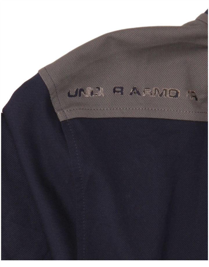 Under Armour Herren Heat Gear Trainingsanzug Top Jacke Small Marineblau