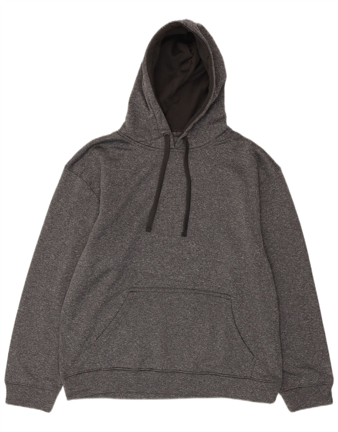 CHAMPION Herren-Kapuzenpullover, großes, grau meliertes Polyester