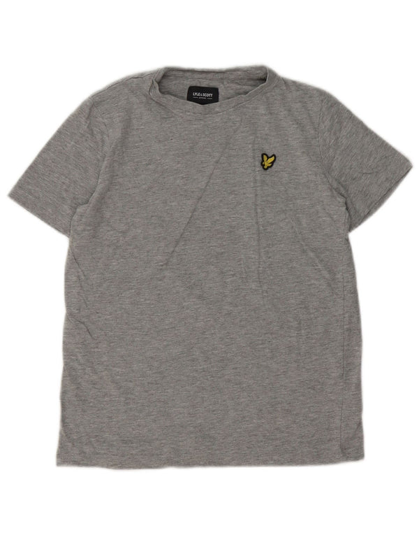 Lyle & Scott T-Shirt-Oberteil für Jungen, 10–11 Jahre, grau gefleckte Baumwolle