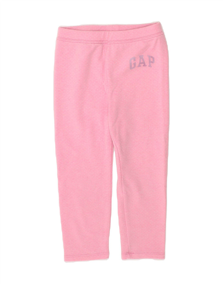 GAP Girls Graphic Leggings 3-4 Years Pink Spotted Vintage Gap and Second-Hand Gap from Messina Hembry 