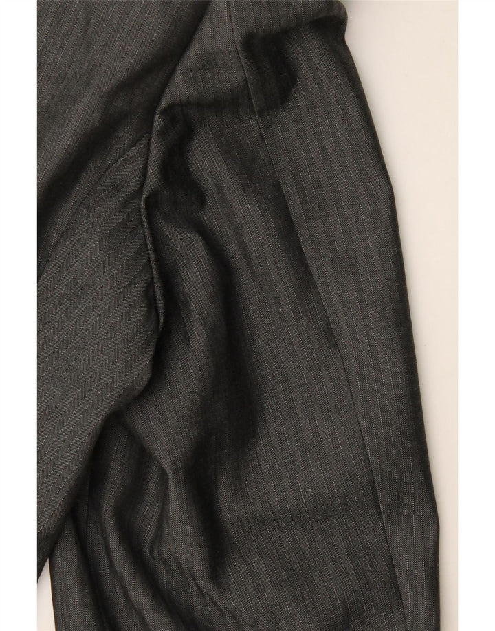 HUGO BOSS Herren-Blazer mit 3 Knöpfen, EU 48, mittelgraue Nadelstreifenwolle