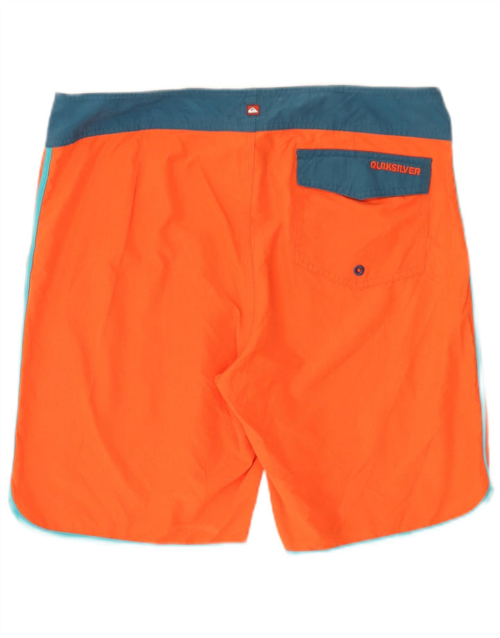 QUIKSILVER Herren-Badeshorts, groß, Orange, Farbblock