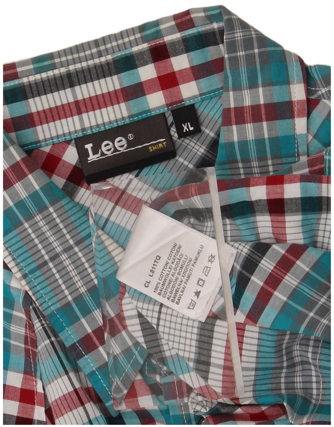 Lee Herren-Flanellhemd XL, mehrfarbig, kariert, Baumwolle